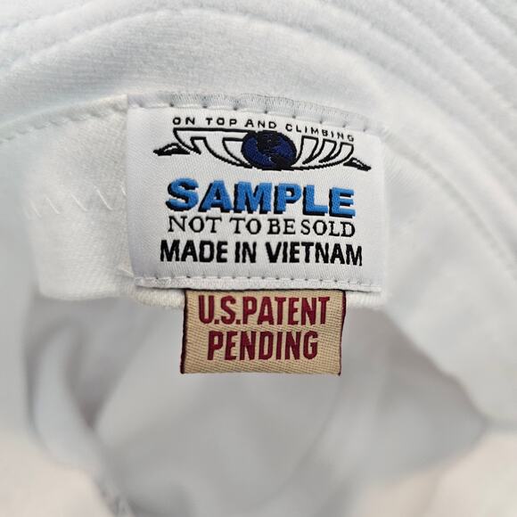 Vintage North Carolina Tar Heels Bucket Hat Cap White UNC NCAA 90s Soft Fleece - Picture 10 of 10